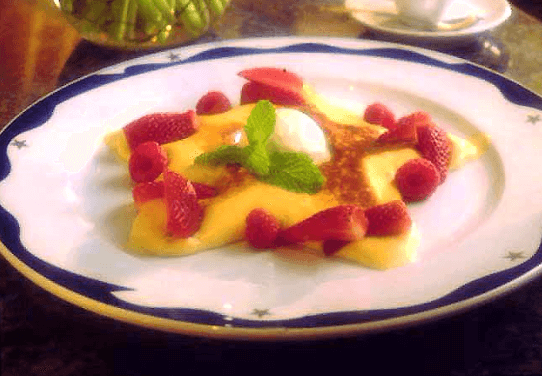 Zabaglione Sarah Venezia (Zabaglione with Fresh Fruit)