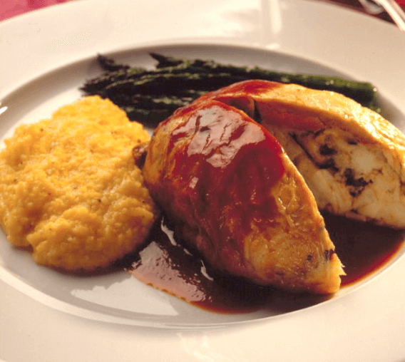 Boneless Quail Stuffed with Crabmeat