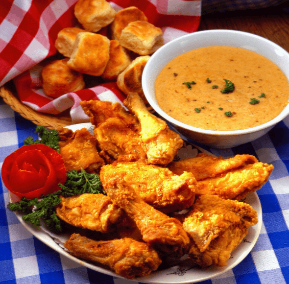 Southern Fried Chicken with Cream Gravy