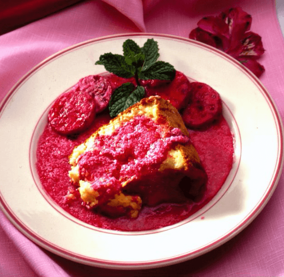 Prickly Pear Soufflé