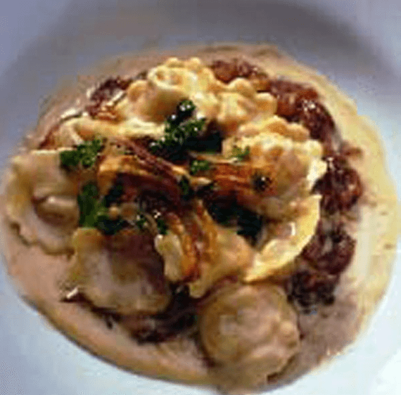 Sweet Potato Tortellini in Almond Cream Sauce