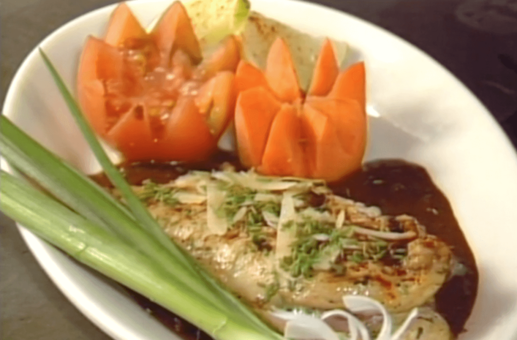 Marinated Grilled  Chicken Breast Stuffed with Cheese and Prosciutto