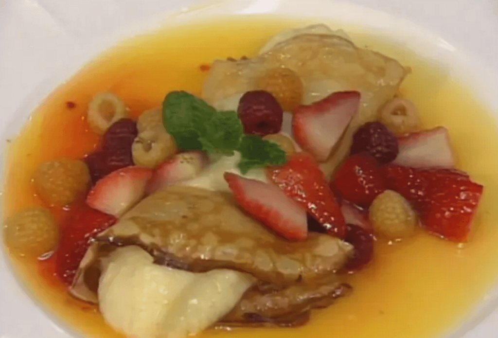 Galliano Crêpes with Seasonal Berries