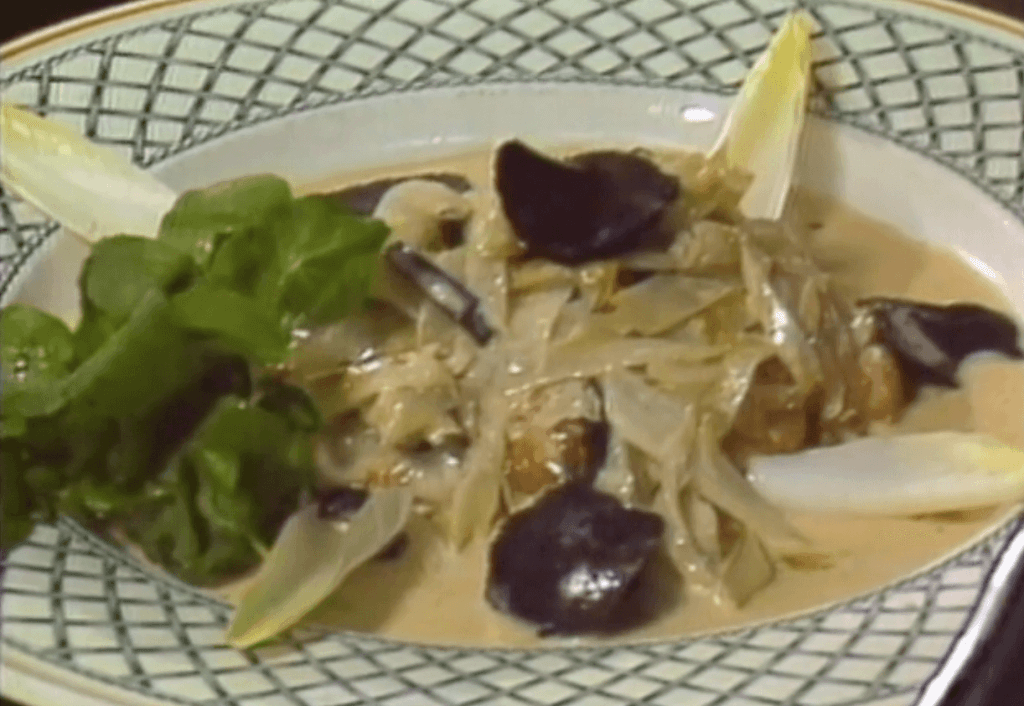 Roasted Sweetbreads with Belgian Endives and Truffles
